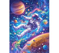 Astronaut Floating in A Cosmic Galaxy Puzzle 1000 Pezzi Raffaello Per Collezionisti Wildlife Pet Cartone Di Alta Qualità Opere Rinascimentali Per Decorazione Ufficio Da Passatempo Qualità Premium 1000