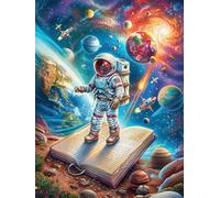 Astronaut Floating in A Cosmic Galaxy Puzzle 500 Pezzi Collezione Arte Gotica Science Fiction Magical Dream Opere D'arte Gotiche Rompicapo Misterioso E Affascinante Idea Regalo 500 PCS