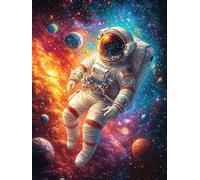 Astronaut Floating in A Cosmic Galaxy Puzzle 500 Pezzi Giochi Da Tavolo Intelligenti Familiare Science Fiction Magical Dream Per Amici E Parenti Rilassamento Pressione Ridotta Idea Regalo Natale 2025