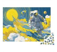Astronaut Floating in Space-1 Puzzle Impossible 1000Pcs Decorazione Per La Casa. Giochi Rilassamento E Intelligence Per Adulti E Ragazzi Da 14 Anni 52x38cm/1000pcs