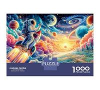 Astronaut Floating Puzzle 1000 Pezzi Cartone Resistente Color Burst Per Collezionisti, Puzzle Abilità Logiche, Attività Festa, Miglior Regalo Per Fan Devoti Di Puzzle 38x26cm/1000pcs