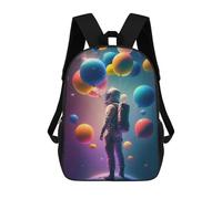 Astronaut Floating with Balloons Zaini Per Bambini, Borsa Scolastica Stampata in 3D, Zaino Per Bambini, Zaini Da Viaggio, Borse Per Bambini, Borse Per Libri, Borsa Scolastica Per Bambini 17inch