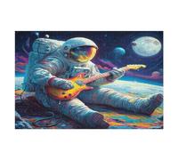 Astronaut Floats In Space Puzzle 1000 Pezzi Colorato Rompicapo Space Universe Sfida Impossibile Per Amanti Del Puzzle Adulti Rilassamento Pressione Ridotta Idea Regalo Per Lui 1000 PCS