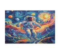 Astronaut Floats In Space Puzzle 1000 Pezzi Idea Regalo Compleanno Originale Space Universe Rompicapo Premium Rilassamento E Divertimento Regalo Per Tutti 1000 PCS