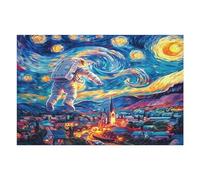 Astronaut Floats In Space Puzzle 1000 Pezzi Rompicapo Rilassante Premium Space Universe Antistress Naturale Attività Per Il Benessere Regalo Per Chi Lavora Molto 1000 PCS