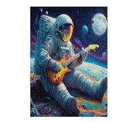 Astronaut Floats In Space Puzzle 300 Pezzi Sfida Rompicapo Collezione Space Universe Per Veri Appassionati Pezzi Di Alta Qualità Regalo Per Natale 2025 300 PCS