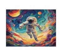 Astronaut Floats In Space Puzzle 500 Pezzi Giochi Da Tavolo Per Famiglie Space Universe Divertimento Per Tutti Rilassamento E Convivialità Regalo Per Tutta La Famiglia 500 PCS