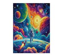 Astronaut Floats In Space Puzzle 500 Pezzi Sfida Rompicapo Estrema Space Universe Impossibile Da Completare Per Collezionisti Esperti Regalo Per Chi Ama Le Sfide 500 PCS