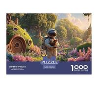 Astronaut Holding A Cat 1000 Pz Carta Premium Puzzle Dreamlike Fantasy Landscape Stimolante Jigsaw Educativo Per Adulti 70x50cm/1000pcs