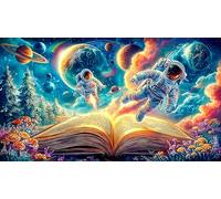 Astronaut holding a melting planet in space Puzzle 1000 pezzi in carta riciclata - Gioco estremamente difficile per adulti Attività domestica 75x50/1000pcs