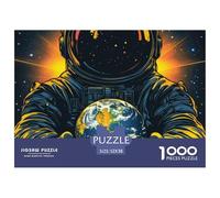 Astronaut Holding Earth Non Fading Material Fun Relaxing Activity, Reducing Anxiety And Enjoying Calm Time 52x38cm/1000pcs