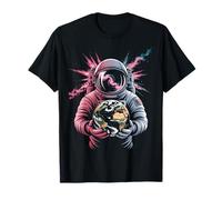 Astronaut Holding Earth Space Galaxy Universe Art Men Kids Maglietta