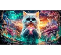 Astronaut holding sign Puzzle 1000 pezzi - Regalo divertente Gioco per la famiglia stimolante Idea regalo perfetta per adulti 75x50/1000pcs