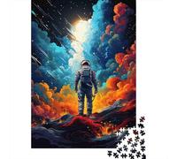 Astronaut in Space 1000 Pezzi Cartone Riciclato Astronaut Alien Planet Art Puzzle Per Adolescenti Taglio Preciso Senza Polvo Anti-stress Regalo Perfetto 70x50cm/1000pcs