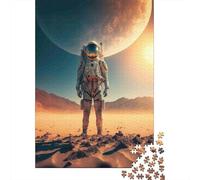 Astronaut on Mars 1000 Componenti Cartone Resistente Puzzle Familiare Livello Di Difficoltà Equilibrato Imballaggio Pronto Per Il Regalo Divertente 52x38cm/1000pcs