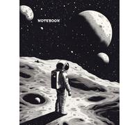 Astronaut on the moon notebook