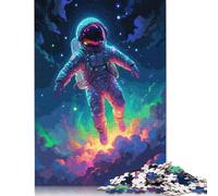 Astronaut On The Space Jigsaw Puzzle Impossibili 1000Pcs Decorazione Per La Casa. Giochi Rilassamento E Intelligence Per Adulti E Ragazzi Da 14 Anni 1000pcs (75x50cm)