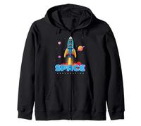 Astronaut Space Craft Tee Shirt, Space Travel, Space Shuttle Felpa con Cappuccio