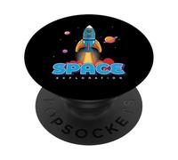 Astronaut Space Craft Tee shirt, Space Travel, Space Shuttle PopSockets PopGrip Adesivo