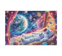 Astronaut Space Galaxy Cosmic Fantasy Leisure Puzzle 1000 Pezzi Per Adulti Divertente Stimolante E Rilassante Perfetto Per Hobby E Tempo Familiare 1000 PCS（75x50cm）