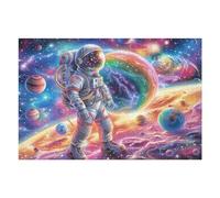 Astronaut Space Galaxy Planet Cosmic Fantasy Puzzle 1000 Pezzi Per Adulti Divertente Stimolante E Rilassante Ideale Per Hobby E Passatempi 1000 PCS（75x50cm）