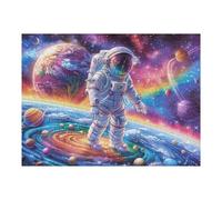 Astronaut Space Galaxy Puzzle 500 Pezzi Multicolore Per Famiglia in Vacanza Rompicapo Creativo Giochi Da Tavolo Intelligenza E Relax Durante Le Ferie 500 PCS