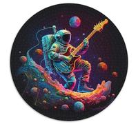Astronaut spielt Gitarre, Puzzle für Erwachsene, 1000-teiliges Papierpuzzle, Weihnachtsgeschenk für Teenager, Stressabbau, cooles einzigartiges Geschenk für die Familie, 1000 Teile (67,5x67,5cm)