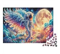 Astronaut Wings Rompecabezas 1000 Piezas Astronauta con alas cósmicas Estético y Desafiante Entretenimiento Creativo Regalo para Familiares/Parejas Decoración Hogar Adultos y Niños +8 Años