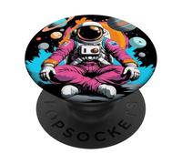 Astronauta Amante dello spazio Astro Pianeti PopSockets PopGrip Adesivo