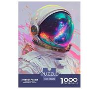Astronauta artistico Jigsaw 1000 Pezzi Tute spaziali Puzzle Adulto Per Gioco Familiare Decorazione Interna Unica Regalo Per Amore E Amico Divertimento Gioco Stress Relief 38x26cm/1000pcs