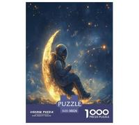 Astronauta artistico Puzzle Adulto Jigsaw Tute spaziali 1000 Pezzi Per Gioco Familiare Divertimento Gioco Regalo Per Amore E Amico Decorazione Interna Unica Stress Relief 38x26cm/1000pcs