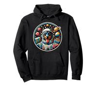 Astronauta astronauta Doberman Pinscher Felpa con Cappuccio