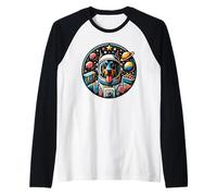 Astronauta astronauta Doberman Pinscher Maglia con Maniche Raglan