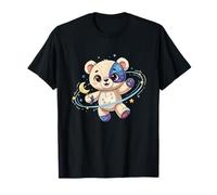Astronauta Bear Kids Cosmic Moon And Stars Nursery Maglietta