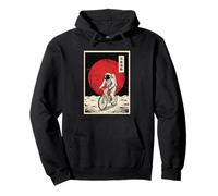 Astronauta Biker Surreale Divertente Galassia Sci-Fi Art Felpa con Cappuccio