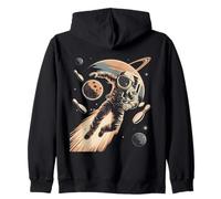 Astronauta, Bowling, in, Spazio, con, perni Felpa con Cappuccio