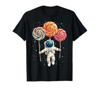 Astronauta Caramelle Lecca Lecca Spazio Dolce Fantasia Maglietta