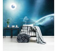 Astronauta Carta da Parati Murale Spazio Walk Cosmo 366x254cm Bambini Camera Blu