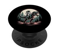 Astronauta Cavalcando T-Rex Dinosauro Spazio Luna Galassia Uomini Donne PopSockets PopGrip Adesivo
