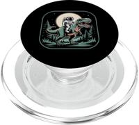 Astronauta Cavalcando T-Rex Dinosauro Spazio Luna Galassia Uomini Donne PopSockets PopGrip per MagSafe