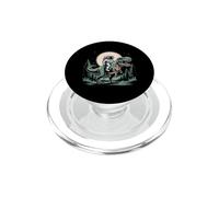 Astronauta Cavalcando T-Rex Dinosauro Spazio Luna Galassia Uomini Donne PopSockets PopGrip per MagSafe