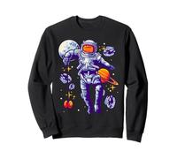 Astronauta che gioca a Yoyo nello spazio - Fun Sci-Fi Cosmic Art Felpa