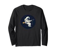 Astronauta che pesca oltre le stelle per Fisher Maglia a Manica