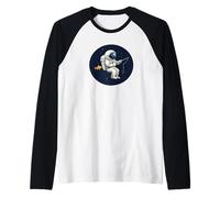 Astronauta che pesca oltre le stelle per Fisher Maglia con Maniche Raglan