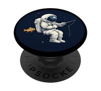 Astronauta che pesca oltre le stelle per Fisher PopSockets PopGrip Adesivo