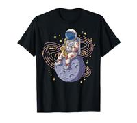 Astronauta che suona sassofonista sassofonista musica jazz Maglietta