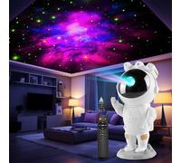 Astronauta Cielo Stellato Galassia Proiettore, Spaceman Galaxy Star Projector Lampada Notturna con Timer, Telecomando, Proiettore Stelle Soffitto Luce per Camera da Letto, Regalo per Bambini e Adulti