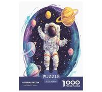 Astronauta creativo 1000 Pezzi Tute spaziali Puzzle Jigsaw Adulto Per Gioco Familiare Regalo Per Amore E Amico Decorazione Interna Unica Divertimento Gioco Stress Relief 70x50cm/1000pcs