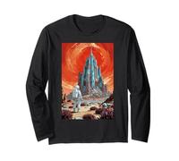 Astronauta della Città futuristica di Fantascienza sulla Nave Spaziale del Pianeta Alieno Maglia a Manica