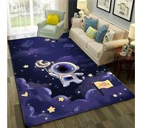 Astronauta Dello Spazio Esterno Del Fumetto 3D Pattern Carpet Rug For Home Sofa Doormat Decor Area Rug Non-Slip Floor Mat 60 X 120 Cm - Poliestere - Soft Touch - Facile Da Pulire - Con -30437480843